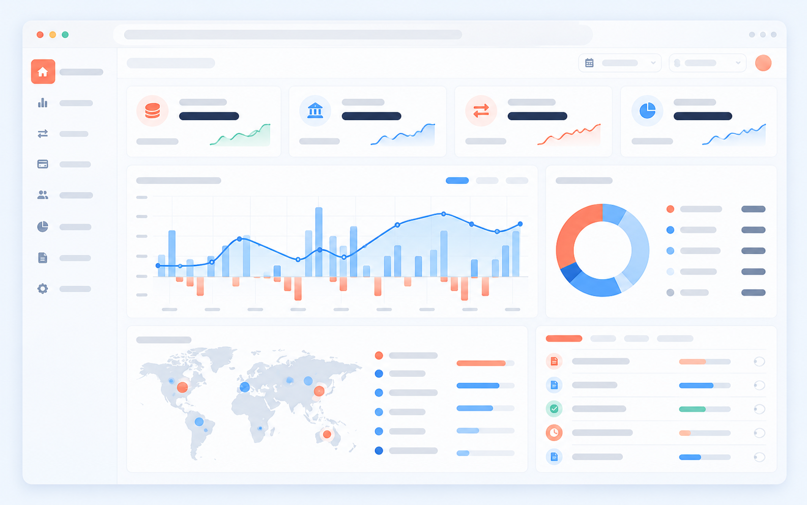 Nexus Analytics financial operations dashboard interface
